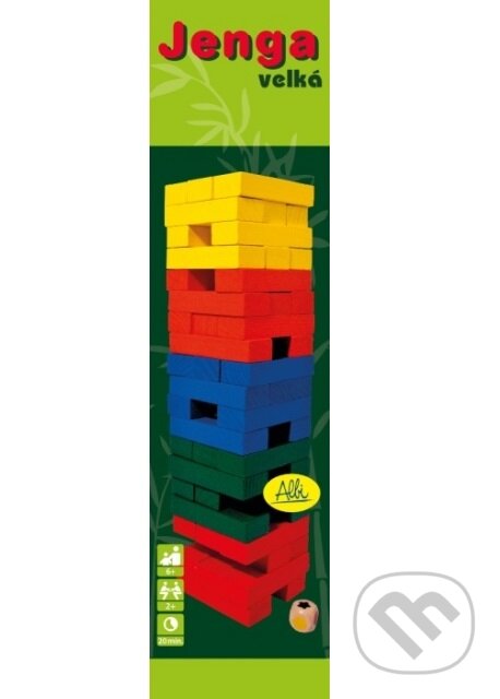 Spoločenská hra: Jenga barevná velká (Albi)