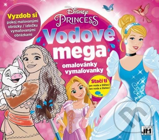 Levně Princezny - Vodové mega omalovánky - kniha z kategorie Omaľovávanky