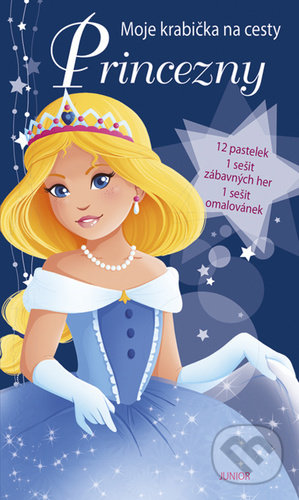 Levně Princezny (12 pastelek, 1 sešit zábavných her, 1 sešit omalovánek) - kniha z kategorie Omaľovávanky, vystrihovanie, papier