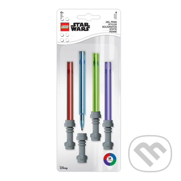 Levně LEGO Star Wars Set Gelových per, světelný meč - 4 ks - hra z kategorie LEGO merchandise