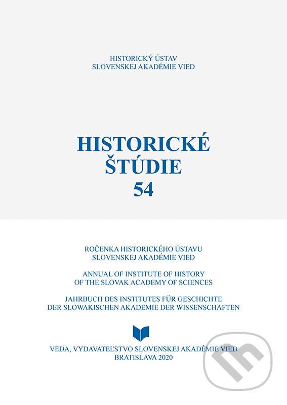 Historické štúdie 54 - Ingrid Kušniaková, VEDA, 2020