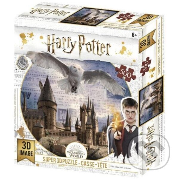 Levně Harry Potter - Bradavice a Hedvika - puzzle z kategorie 3D puzzle