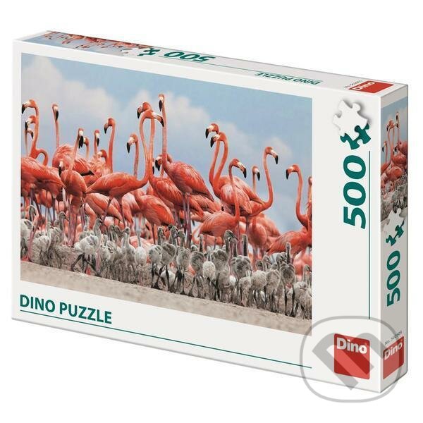Puzzle: Hejno plameňáků (Dino). Dino, 2020