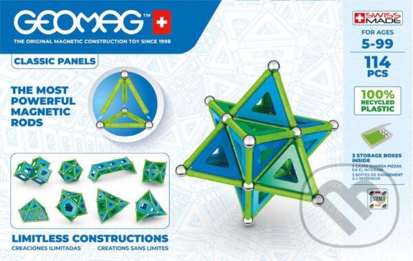 Levně Geomag Classic Panels 114 dílků - hra z kategorie Stavebnice