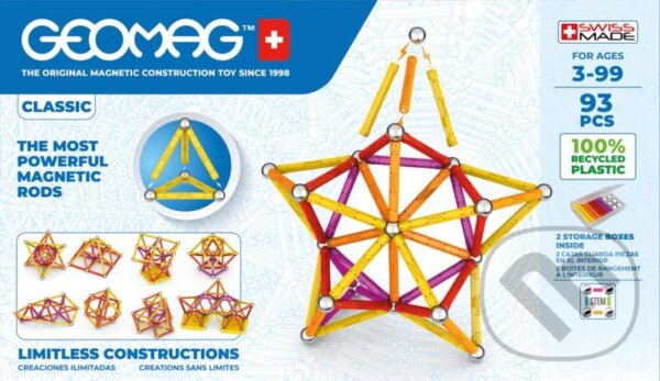 Levně Geomag Classic 93 dílků - hra z kategorie Stavebnice