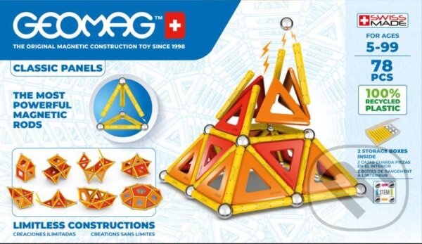 Levně Geomag Classic Panels 78 dílků - hra z kategorie Stavebnice