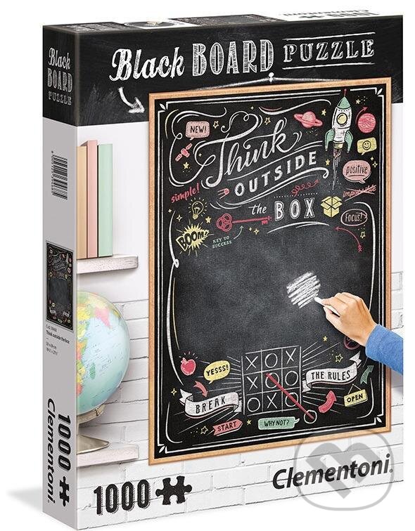 Levně Black Board Thin Outside - puzzle z kategorie Umelecké