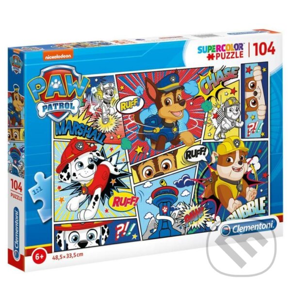 Levně Supercolor Paw Patrol - puzzle z kategorie 60 – 300 dielikov