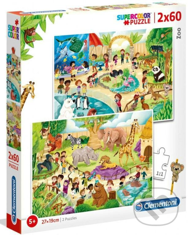 Levně Supercolor Zoo - puzzle z kategorie 60 – 300 dielikov