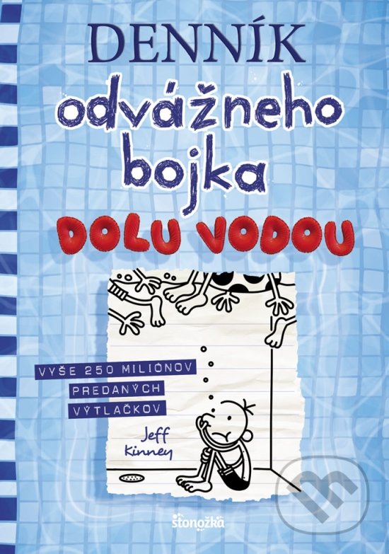 Levně Denník odvážneho bojka 15 (Dolu vodou) - Jeff Kinney - kniha z kategorie Beletria