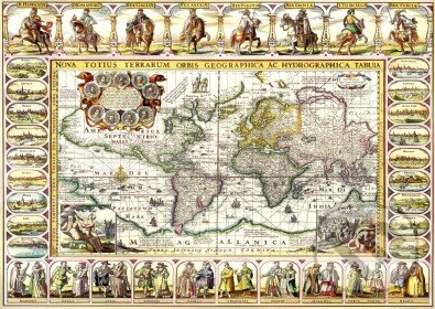 Puzzle: Staroveká mapa sveta (Schmidt). Schmidt