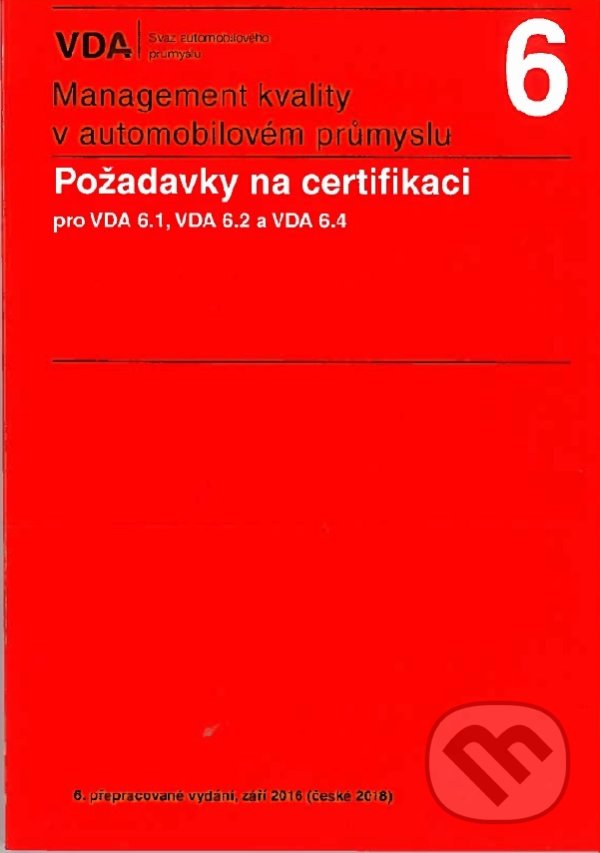 Levně Management kvality v automobilovém průmyslu VDA 6 (6.vydání) - kniha z kategorie Automobily a doprava