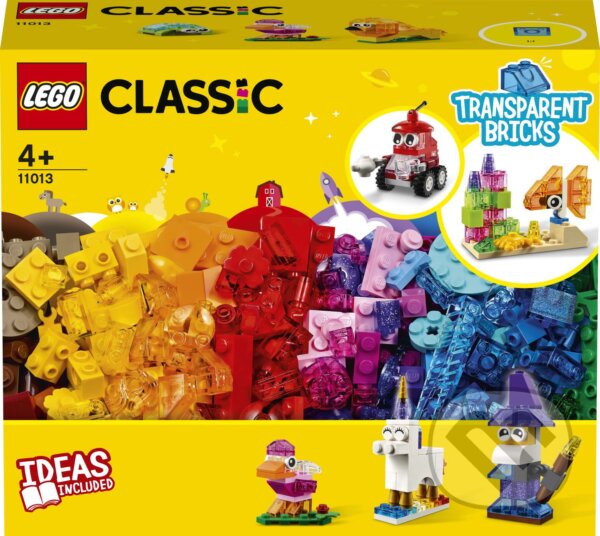 Priesvitné kreatívne kocky, LEGO, 2021