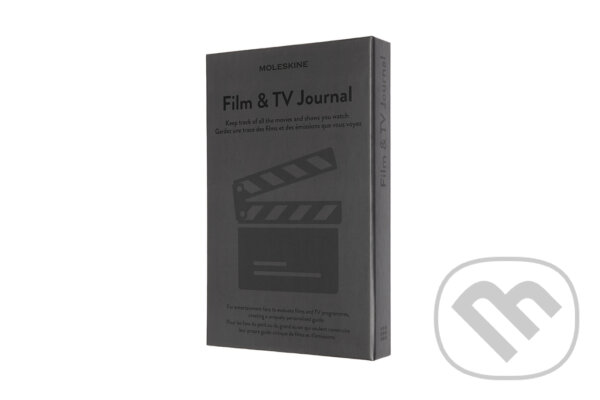 Levně Moleskine - zápisník Passion Film & TV journal (stredný, šedý)