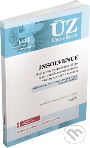 Kniha: Úplné Znění - 1411 Insolvence (Sagit). Sagit, 2021