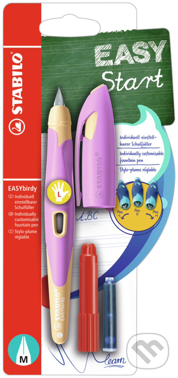 Levně STABILO EASYbirdy Pastel Edition v jemnej ružovej / marhuľovej farbe L