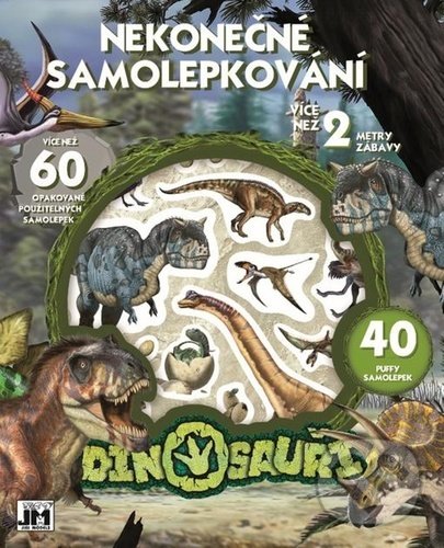 Levně Nekonečné samolepkování - Dino - kniha z kategorie Samolepky