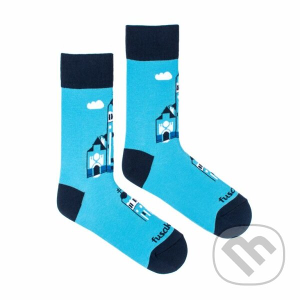Ponožky Modrý kostolík S (Unisex veľkosť S (veľkosť 35-38))