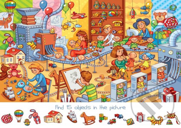 Puzzle: Search and Find - The Toy Factory (Bluebird)