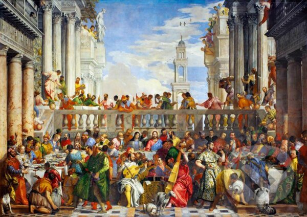 Levně Paolo Veronese - The Wedding at Cana, 1563 - puzzle z kategorie Umelecké