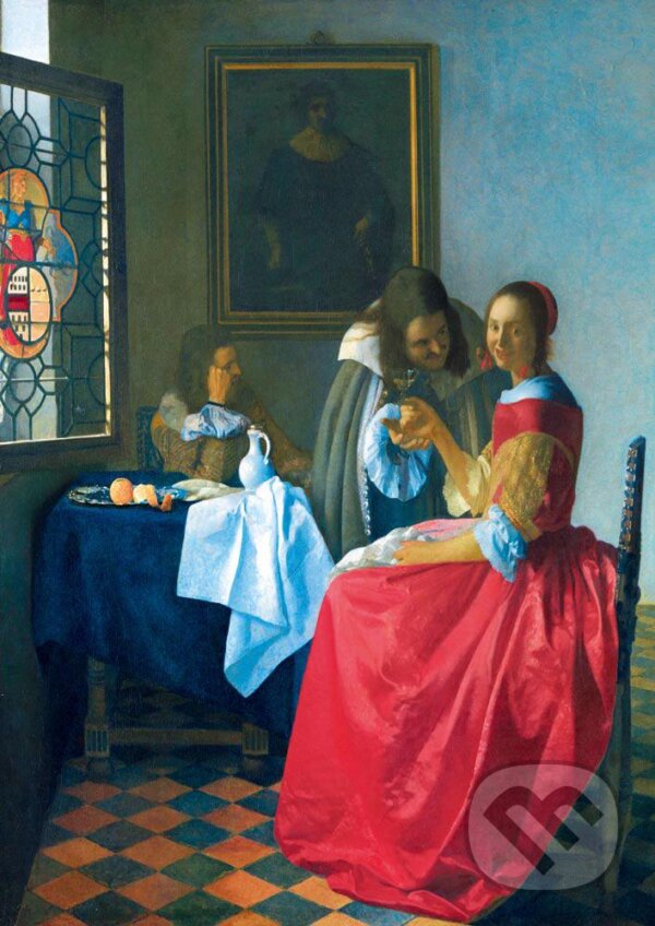 Levně Vermeer- The Girl with the Wine Glass, 1659 - puzzle z kategorie Umelecké