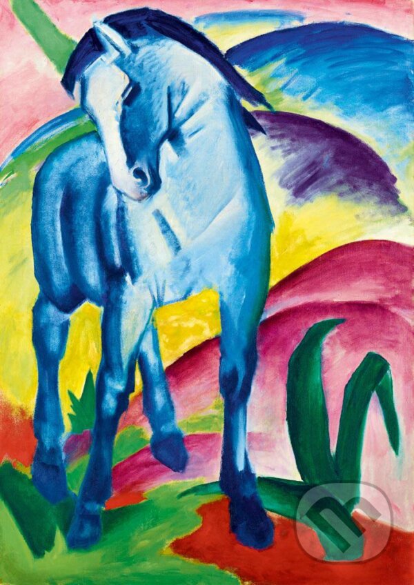 Levně Franz Marc - Blue Horse I, 1911 - puzzle z kategorie Umelecké