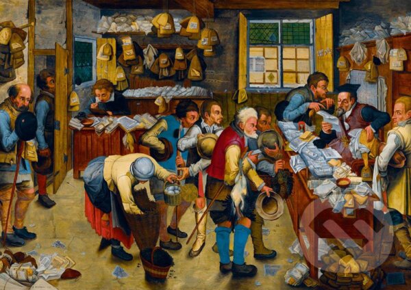 Levně Pieter Brueghel the Younger - The Tax-collector's Office, 1615 - puzzle z kategorie Umelecké