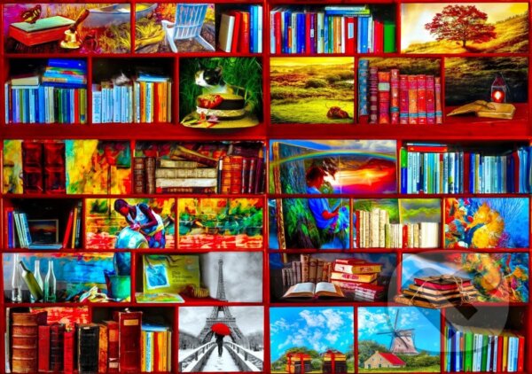 Levně The Library The Travel Section - puzzle z kategorie 500 – 1000 dielikov