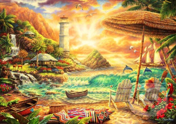 Levně Love the Beach - puzzle z kategorie Umelecké