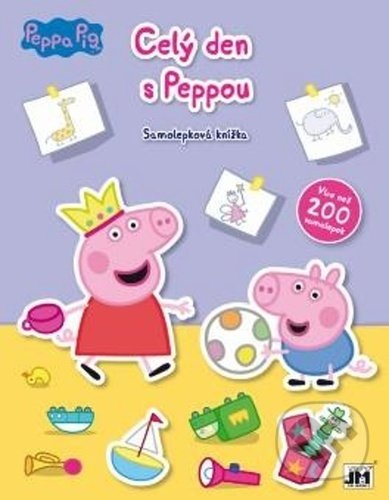 Levně Celý den s Peppou (Samolepková knížka) - kniha z kategorie Samolepky