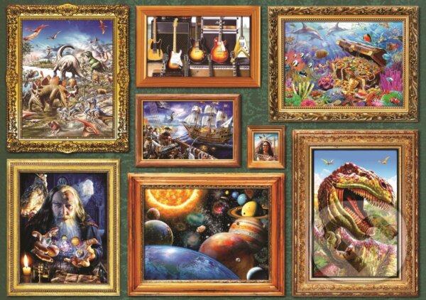 Levně Boy's 8 Gallery - puzzle z kategorie Umelecké