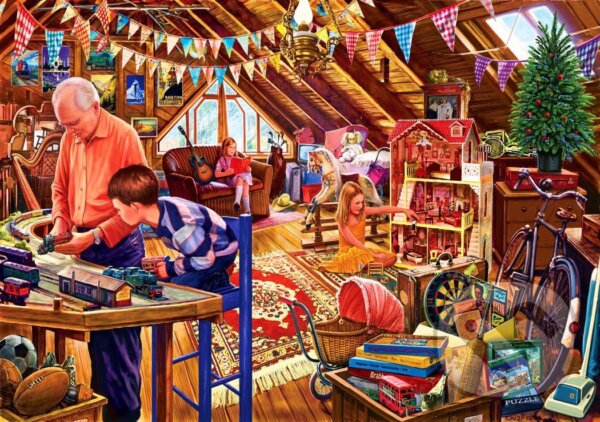 Levně Attic Playtime - puzzle z kategorie Umelecké