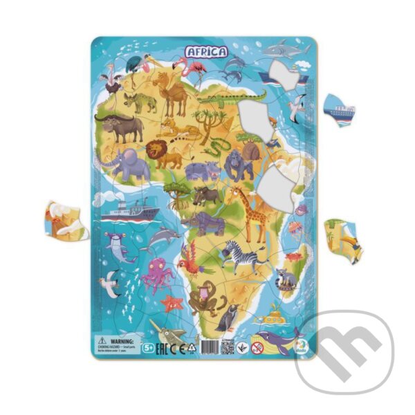 Levně Puzzle rámové Zvířata Afriky - puzzle z kategorie Maxi dieliky