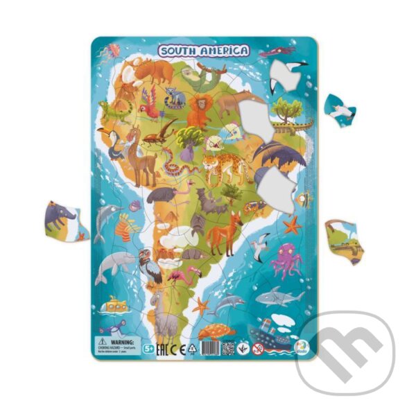 Levně Puzzle rámové Zvířata jižní Ameriky - puzzle z kategorie Maxi dieliky