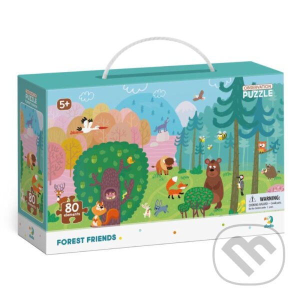 Levně Puzzle s hledáním obrázků - Lesní kamarádi - puzzle z kategorie 60 – 300 dielikov