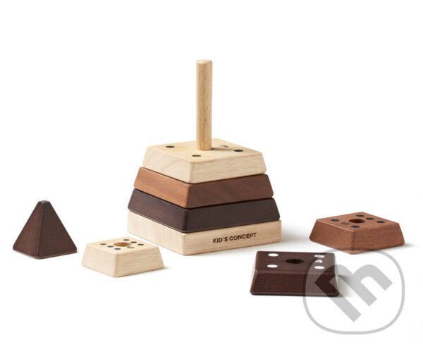 Spoločenská hra: Pyramída drevená Neo (Kids Concept). Kids Concept, 2021