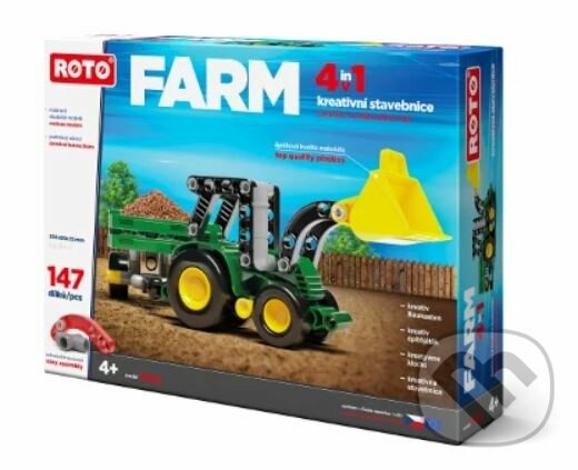 Levně ROTO 4v1 FARM, 147 dílků - hra z kategorie Stavebnice