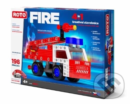 Levně ROTO 4v1 FIRE, 198 dílků - hra z kategorie Stavebnice