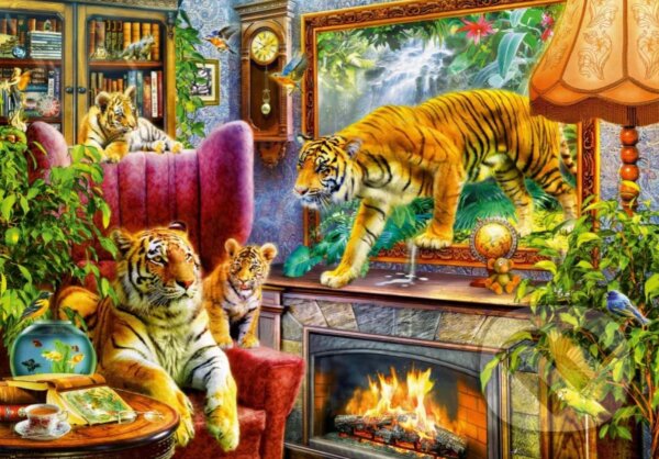 Levně Tigers Coming to Life II - Jan Patrik Krásný - puzzle z kategorie Umelecké
