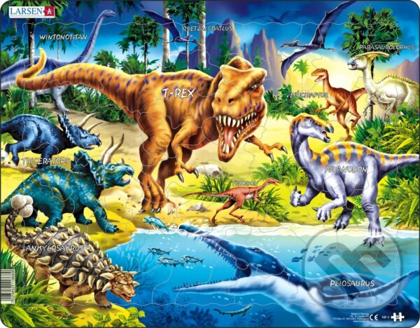 Levně Dinosaury z obdobia kriedy (NB3) - puzzle z kategorie Náučné puzzle