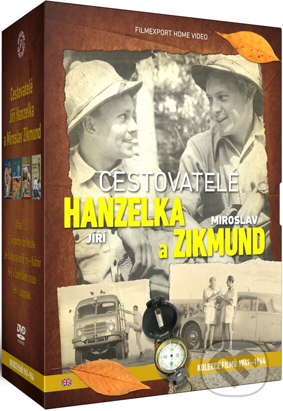 Cestovatelé Hanzelka a Zikmund: Sběratelská kolekce - LIMITOVANA EDICE - Jiří Hanzelka, Miroslav Zikmund, Filmexport Home Video, 2021