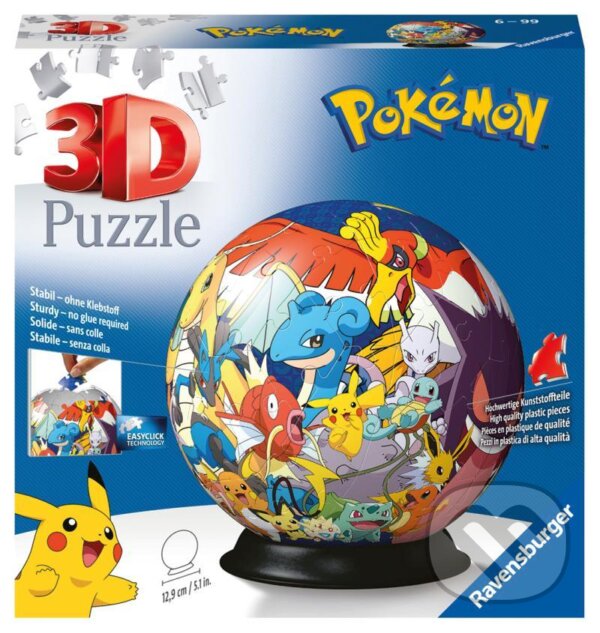 Levně 3D Puzzle-Ball - Pokémon - puzzle z kategorie 3D puzzle