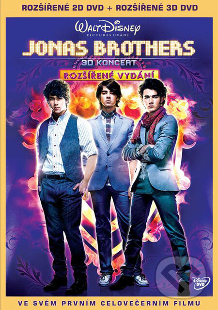Levně Jonas Brothers: 3D Koncert (2DVD) - Bruce Hendricks - film z kategorie Hudobné dokumenty a koncerty