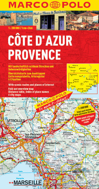 Levně Côte D'Azur Provence 1:200 000