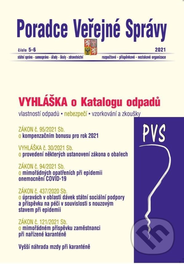 Levně Poradce Veřejné Správy 5-6/2021…