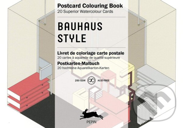 Levně Bauhaus Style: Postcard Colouring Book - Pepin Van Roojen