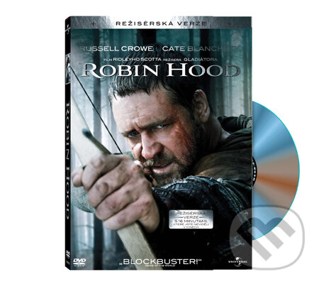 Levně Robin Hood (1 DVD) (Režisérská verze) - Ridley Scott - film z kategorie Klasické a drámy