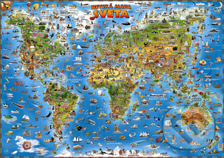 Detská mapa sveta, Slovart, 2010
