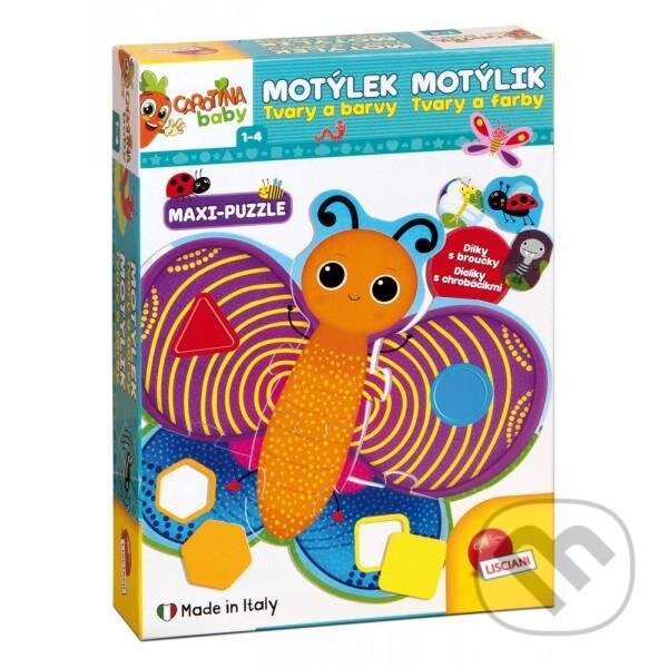Levně Carotina baby: Motýlek - Tvary a barvy maxi-puzzle - hra z kategorie Vzdelávacie hry