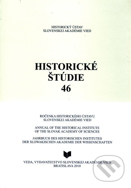 Historické štúdie 46, VEDA, 2010